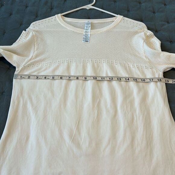 Varley Merrick Seamless Long Sleeve Tee Creamy White L/XL - Picture 7 of 9